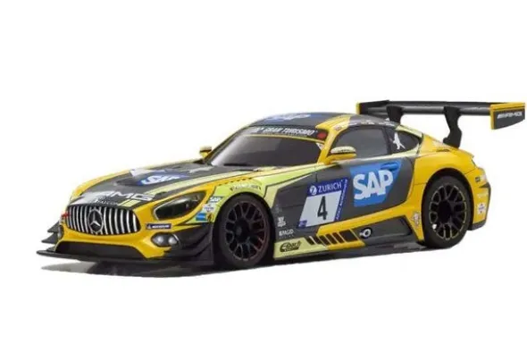 AUTOSCALE MINI-Z MERCEDES AMG GT3 No 4 NURBURGRING 2018 - 98MM (LL) RWD (MR-03)