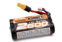 BATTERIA LI-ION 2S 7,4V 2600 MAH 15C XT-60 - KN-LI0742600-XT60