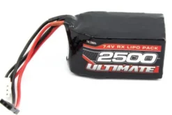 BATTERIA RETTANGOLARE LIPO 2S 7,4V 2500MAH - RX