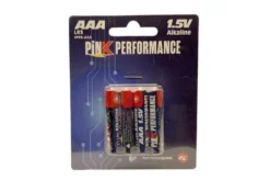 BATTERIE ALCALINE MINISTILO AAA - 1,5V - 4 PEZZI
