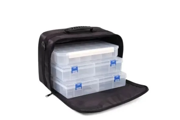 BORSA PORTAUTENSILI + 3 CASSETTE IN PLASTICA