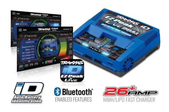 CARICABATTERIE EZ-PEAK LIVE DUAL ID BLUETOOTH - LIPO 1/4S NIMH 5/8S