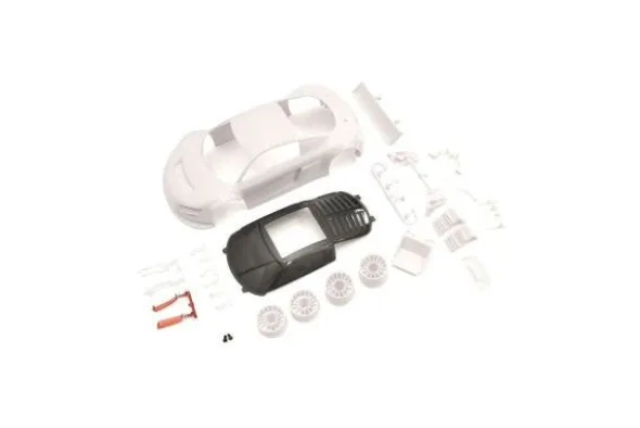 CARROZZERIA AUDI R8 LMS NIGHT-R NON VERNICIATA 98MM (LL) (MR-04W-MM) - MZN195