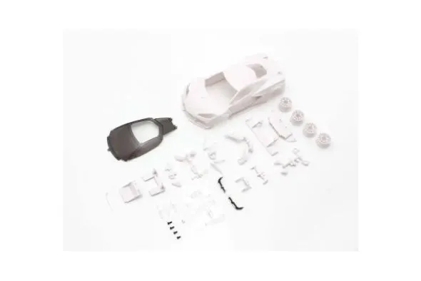 CARROZZERIA CHEVROLET CORVETTE C8R MINI-Z + CERCHI 2WD NON VERNICIATA - 98MM (LL) (MR-04W-MM) - MZN215