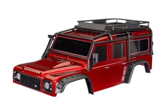 CARROZZERIA DEFENDER VERNICIATA ROSSO CLIPLESS PER TRX4 - 8050-RED