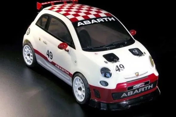 CARROZZERIA TRASPARENTE 500 ABARTH ASSETTO CORSE + ACCESSORI E GOMME