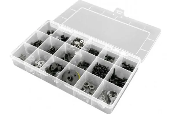 CASSETTA MINUTERIA 18 SCOMPARTI FISSI - 210 x 119 x 34,5 mm