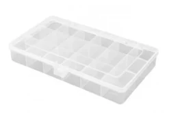 CASSETTA MINUTERIA 18 SCOMPARTI FISSI - 210 x 119 x 34,5 mm