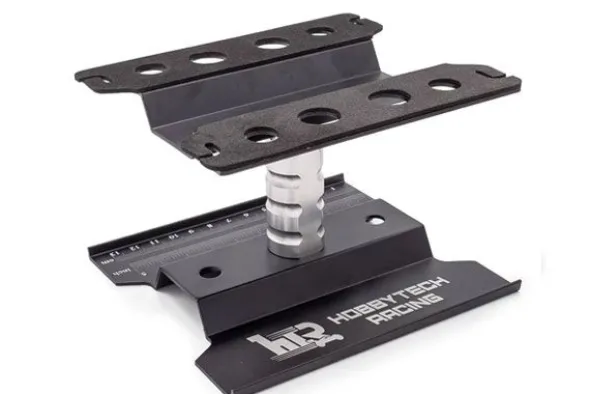 CAVALLETTO IN ALLUMINIO PER MONTAGGIO AUTO 1:8 E 1:10 NERO