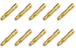CONNETTORE PLACCATO ORO PK 2MM MASCHIO - 10 PEZZI
