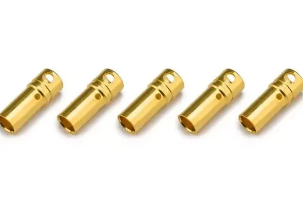 CONNETTORE PLACCATO ORO PK 3,5MM FEMMINA - 5 PEZZI