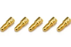 CONNETTORE PLACCATO ORO PK 3,5MM MASCHIO - 5 PEZZI