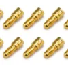 CONNETTORE PLACCATO ORO PK 3,5MM MASCHIO- 10 PEZZI