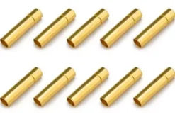 CONNETTORE PLACCATO ORO PK 3MM FEMMINA - 10 PEZZI