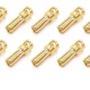 CONNETTORE PLACCATO ORO PK 5MM MASCHIO - 10 PEZZI