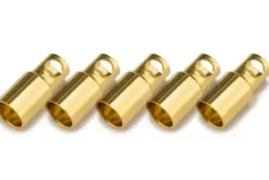CONNETTORE PLACCATO ORO PK 6MM FEMMINA - 5 PEZZI