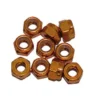 DADO AUTOBLOCCANTE M3 ALLUMINIO - 10 PEZZI - ARANCIONE
