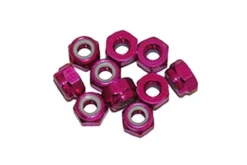 DADO AUTOBLOCCANTE M4 ALLUMINIO - 10 PEZZI - ROSA