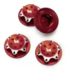 DADO RUOTA 1:8 FLANGIATO ZIGRINATO CHIUSO 17mm - HTR-1910004 - ROSSO