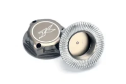 DADO RUOTA 1:8 FLANGIATO ZIGRINATO CHIUSO 17mm ALLUMINIO - JK661701HA