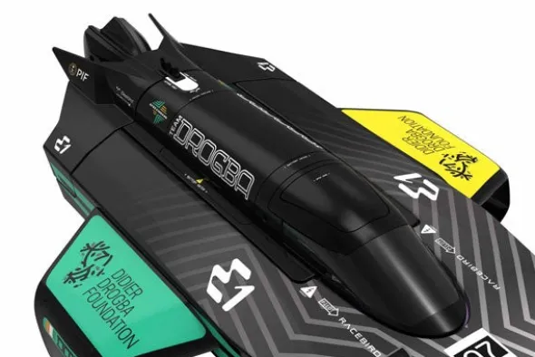 E1 RACEBIRD TEAM DROGBA HYDROFOIL - RTR MOTOSCAFO - 1:14