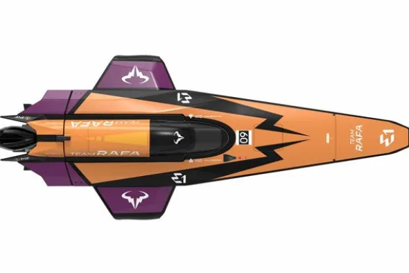E1 RACEBIRD TEAM RAFA HYDROFOIL - RTR MOTOSCAFO - 1:14