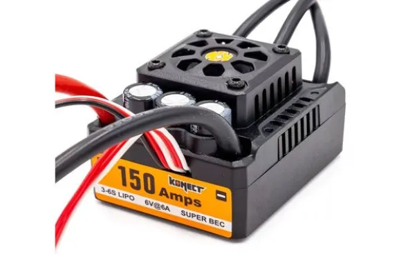 ESC - REGOLATORE DI GIRI 1:8 - WATERPROOF BRUSHLESS G2 150A - KN-8BL150-WP-G2