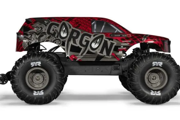 GORGON BRUSHLESS 223S 2WD - MONSTER TRUCK 1:10 - ROSSO/NERO