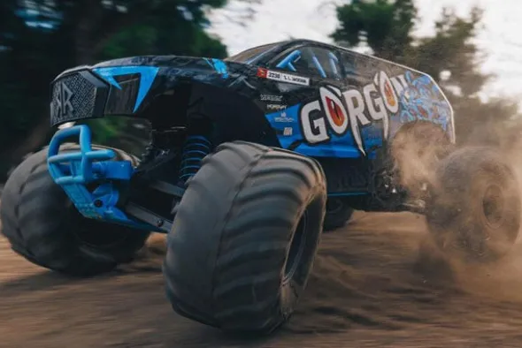 GORGON 4X2 MEGA 550 - MONSTER TRUCK 1:10 - BLU