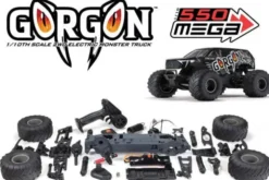 GORGON 4X2 MEGA 550 - MONSTER TRUCK KIT MONTAGGIO 1:10 - NERO