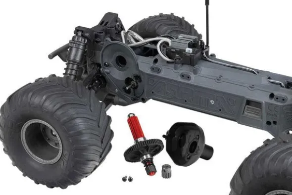 GORGON 4X2 MEGA 550 - MONSTER TRUCK KIT MONTAGGIO 1:10 - NERO