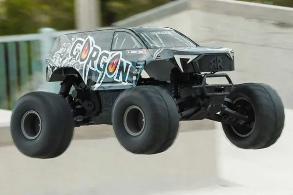 GORGON 4X2 MEGA 550 - RTR MONSTER TRUCK 1:10 - GUN METAL