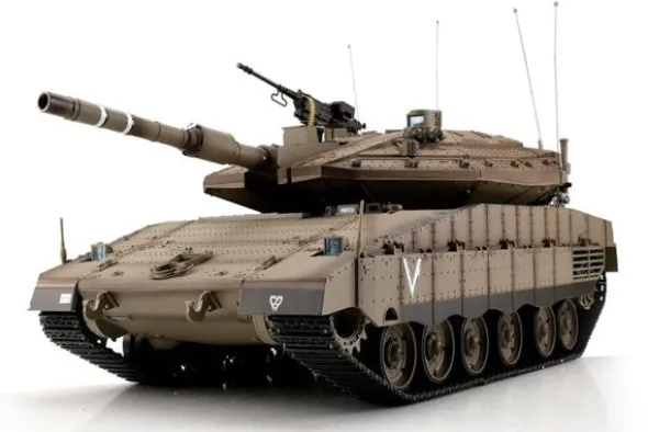 IDF MERKAVA MK IV PALLINI / INFRAROSSI 1:16 - CINGOLI METALLO