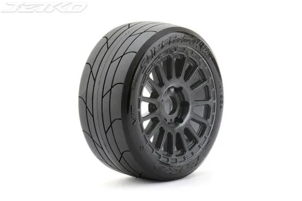 JETKO EX SUPER SONIC - BUGGY BELTED CON CERCHIO NERO ESAGONO 17mm - 2 PEZZI