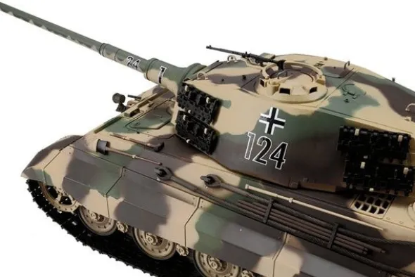 KING TIGER HENSCHEL PALLINI / INFRAROSSI 1:16 - CINGOLI METALLO
