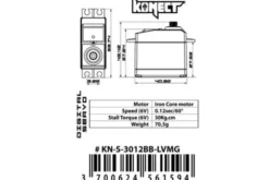 KN-S 3012BB LV MG -DIGITAL - 30 KG - 0,12S [6V]