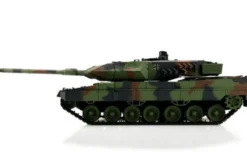 LEOPARD 2A6 MIMETICO PALLINI / INFRAROSSI CINGOLI IN METALLO 1:16