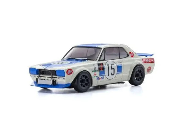 MA020 - SKYLINE 2000GT-R KPGC10 RACING'72 BLUE NO.15 - RTR ON-ROAD 1:27