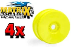 MATRIX CERCHI 1:8 OFF-ROAD - 4 PEZZI - GIALLO