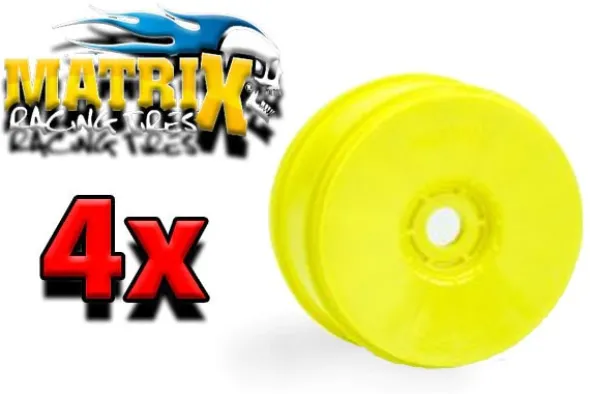 MATRIX CERCHI 1:8 OFF-ROAD - 4 PEZZI - GIALLO