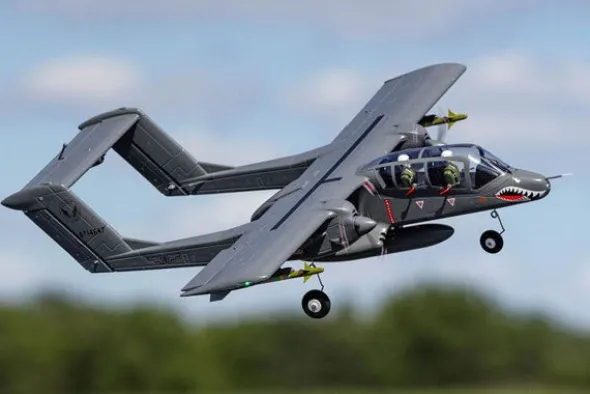 MICRO OV-10 BRONCO - 645mm BNF BASIC STABILIZZATO