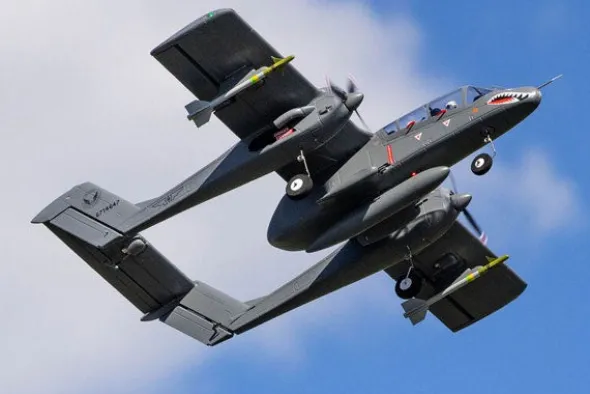 MICRO OV-10 BRONCO - 645mm BNF BASIC STABILIZZATO