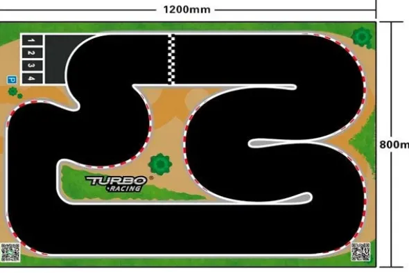MICRO RALLY TYPE 2 - PISTA 1200 X 800 MM - 1:76