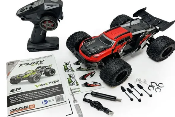 MINI FURY MT18 VEKTOR 4WD - RTR MONSTER TRUCK - 1:18 - ROSSO