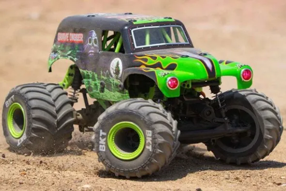 MINI LMT 4X4 BRUSHED - GRAVE DIGGER - RTR MONSTER TRUCK 1:18