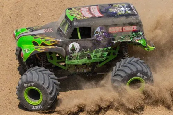 MINI LMT 4X4 BRUSHED - GRAVE DIGGER - RTR MONSTER TRUCK 1:18