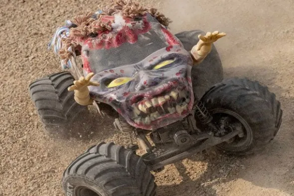 MINI LMT 4X4 BRUSHED - ZOMBIE - RTR MONSTER TRUCK 1:18 - ROSSO