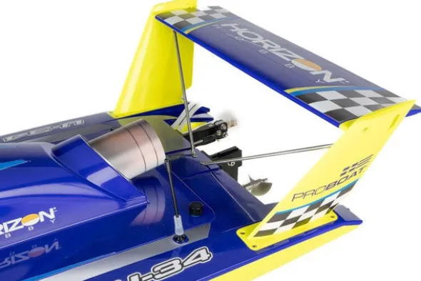 MISS ILLINOIS U-34 BRUSHLESS 34"- RTR IDROVOLANTE - BLU/GIALLO