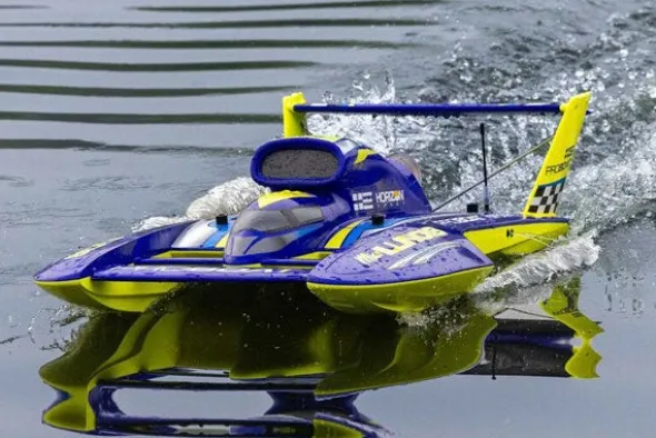 MISS ILLINOIS U-34 BRUSHLESS 34"- RTR IDROVOLANTE - BLU/GIALLO