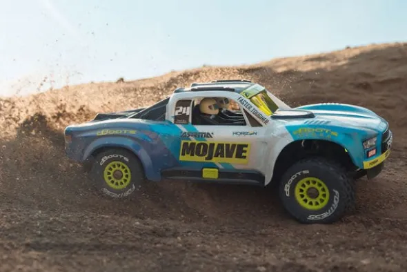 MOJAVE GROM MEGA 380 4X4 - RTR SHORT COURSE 1:16 - BLU/BIANCO